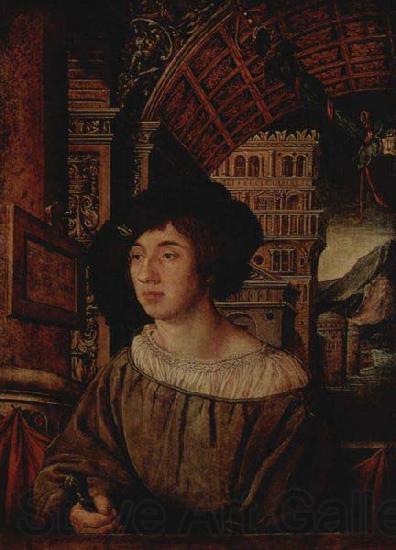 Ambrosius Holbein Portrait of a Young Man, Spain oil painting art
